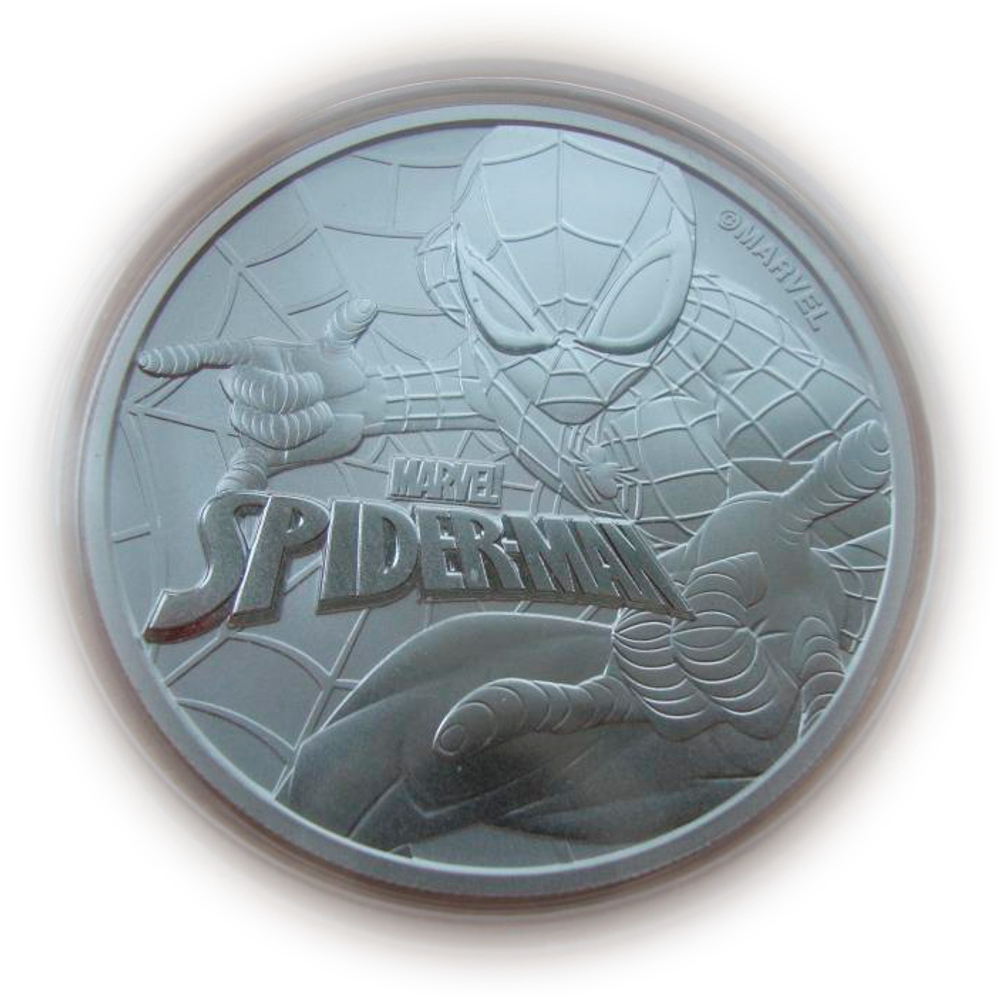 Тувалу 1 доллар 2017 Человек-паук Spider-Man Marvel СЕРЕБРО