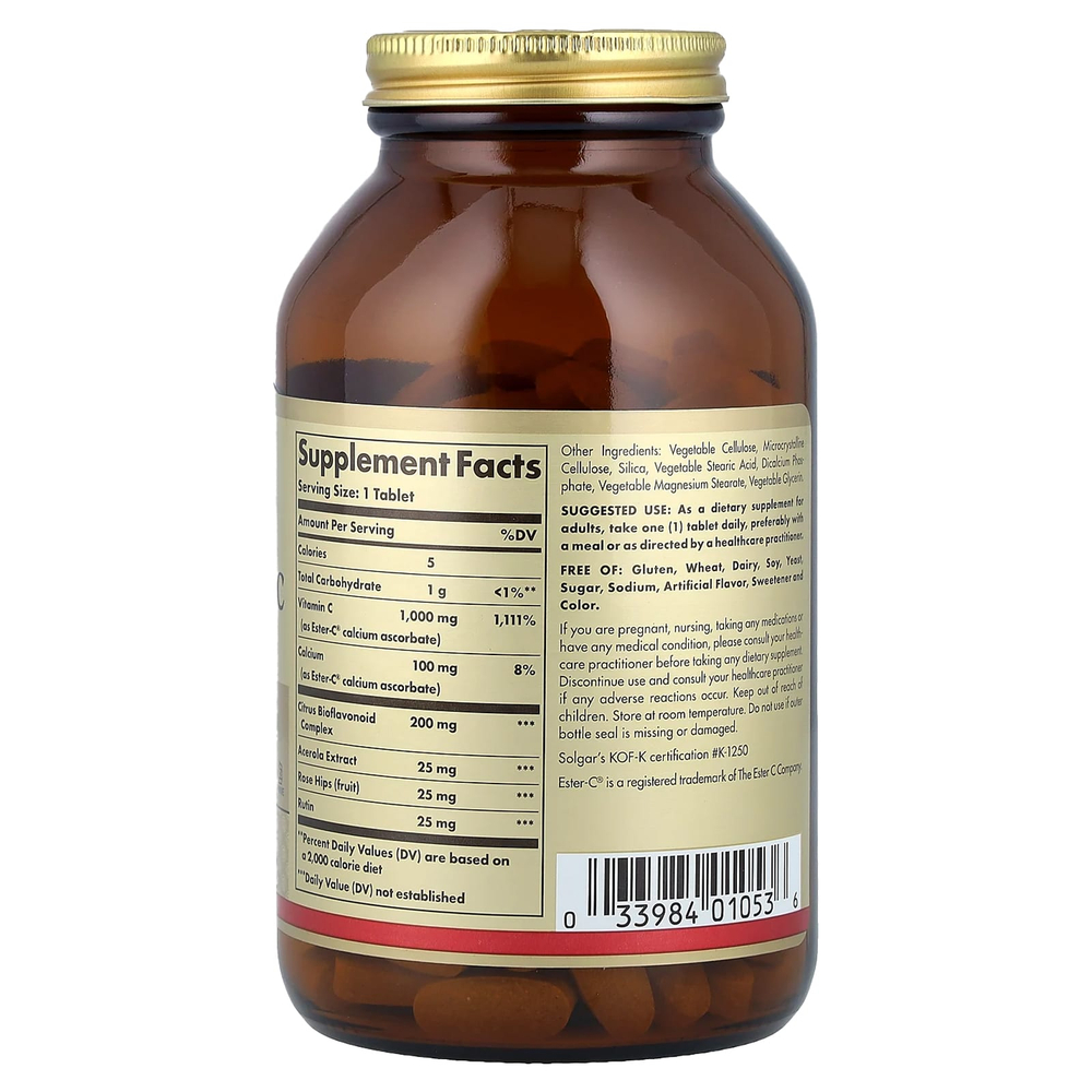 Solgar, Ester-C® Plus, 180 таблеток