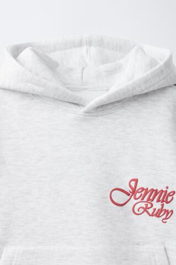 ZARA ХУДИ JENNIE RUBY®, СЕРЫЙ МЕЛАНЖ