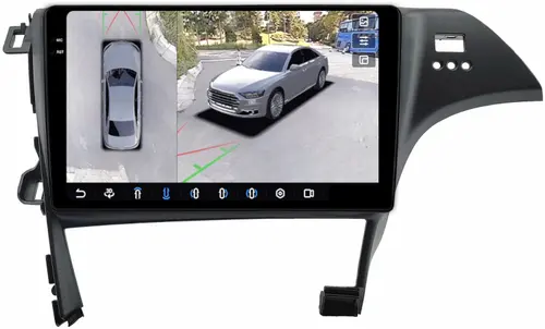 Магнитола для Toyota Prius 30 2009-2015 (правый руль) - FarCar BX10-360-9539F2 монитор 10.36" 2K QLED на Android 13, Быстрая, CarPlay, 4G SIM-слот, 4 камеры в комплекте