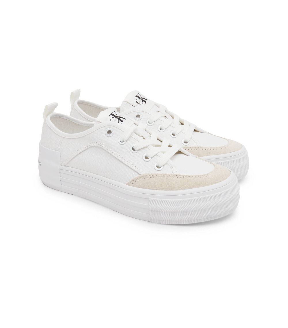 Кеды VULC FLATFORM BOLD IRREG LINES CALVIN KLEIN JEANS - белый(YW0YW00903)