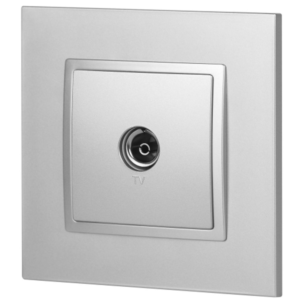 Розетка ЭРА Elegance 14-3101-03 TV одиночная IP20 алюминий | Эра Elegance