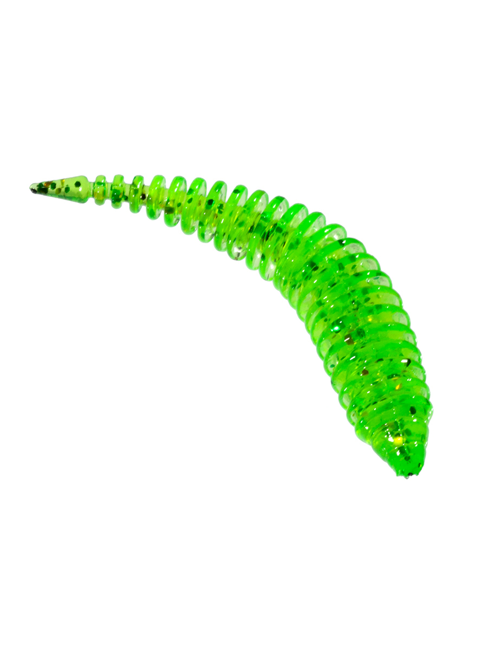 Приманка ZUB-MAGGOT SLIM 22мм(0,9")-20шт, (цвет 310) желтый с блестками