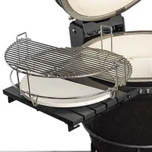 Керамический угольный гриль DinoEgg Classic Black, 46 см, с ножками и столиками
