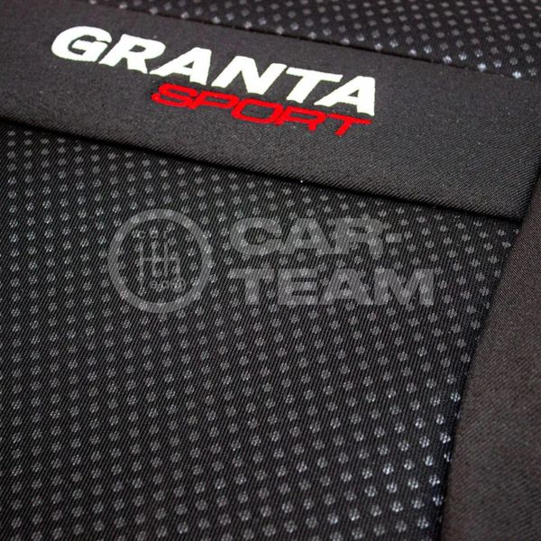 Обивки сидений Лада Гранта Sport с вышивкой "Granta Sport" (заводские, оригинальные, с тиснением)
