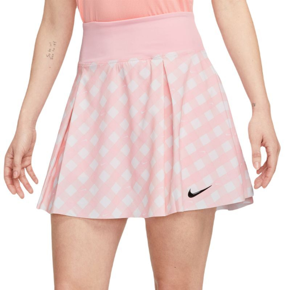 Теннисная юбка Nike Court Dri-Fit Advantage Print Club Skirt - Розовый