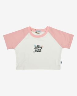 Топ Raglan Crop Duo Tofu & Crystal Rose
