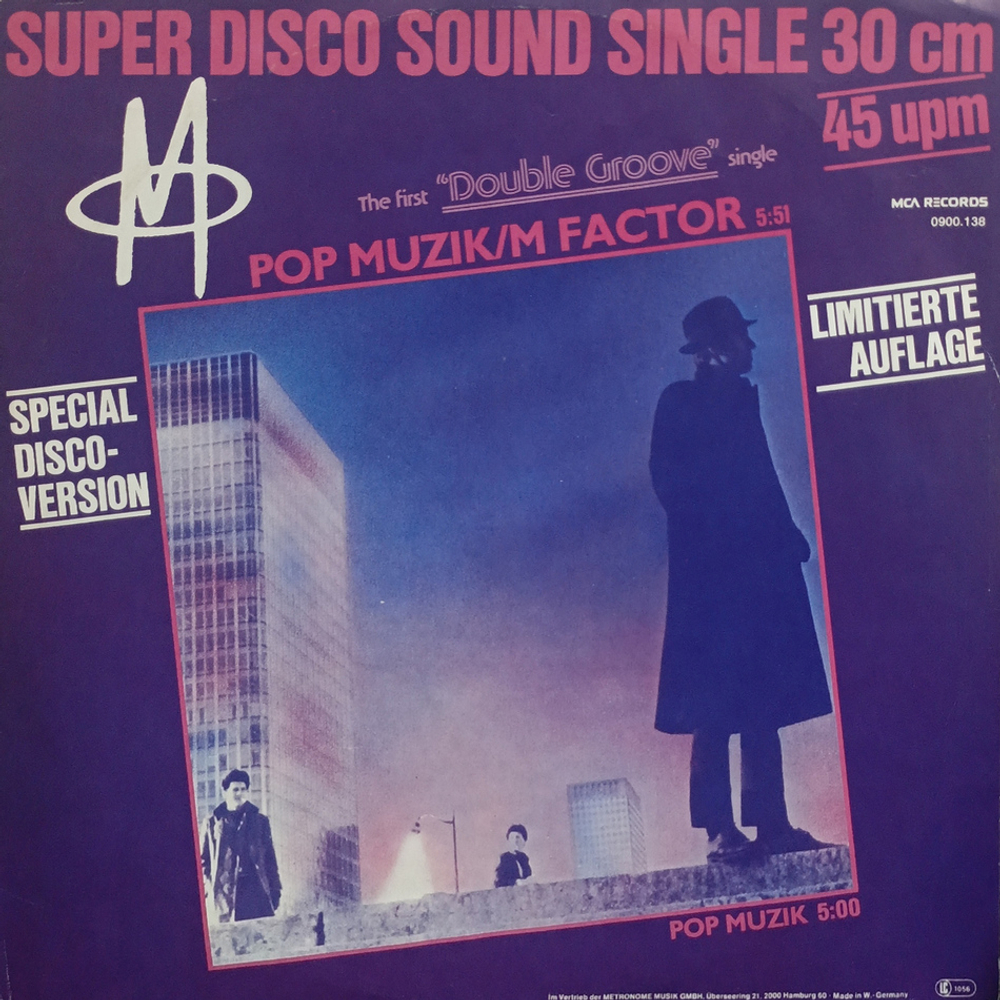 M / Pop Muzik - M Factor (Special Disco-Version)(Limited Edition)(12" Vinyl Single)