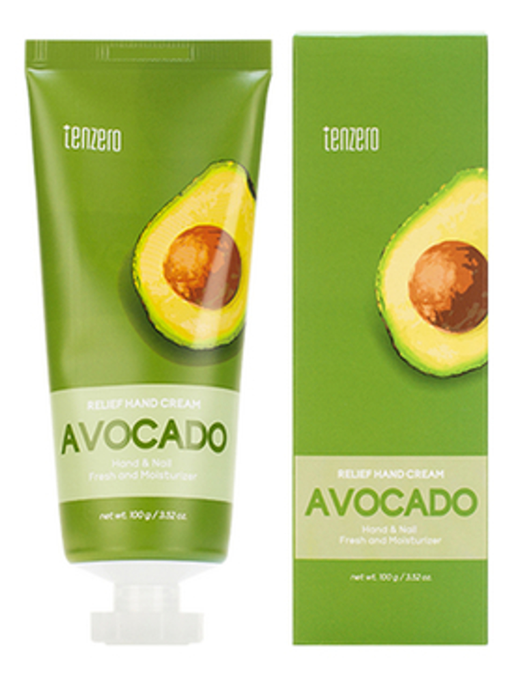 TENZERO RELIEF HAND CREAM AVOCADO КРЕМ ДЛЯ РУК С ЭКСТРАКТОМ АВОКАДО, 100 ml