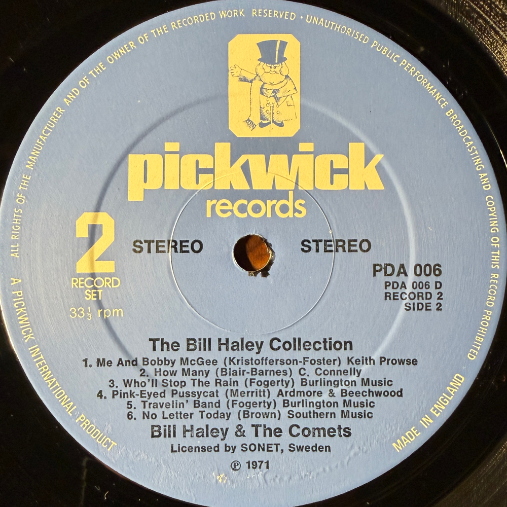 Bill Haley - The Bill Haley Collection 2LP (Англия 1975г.)