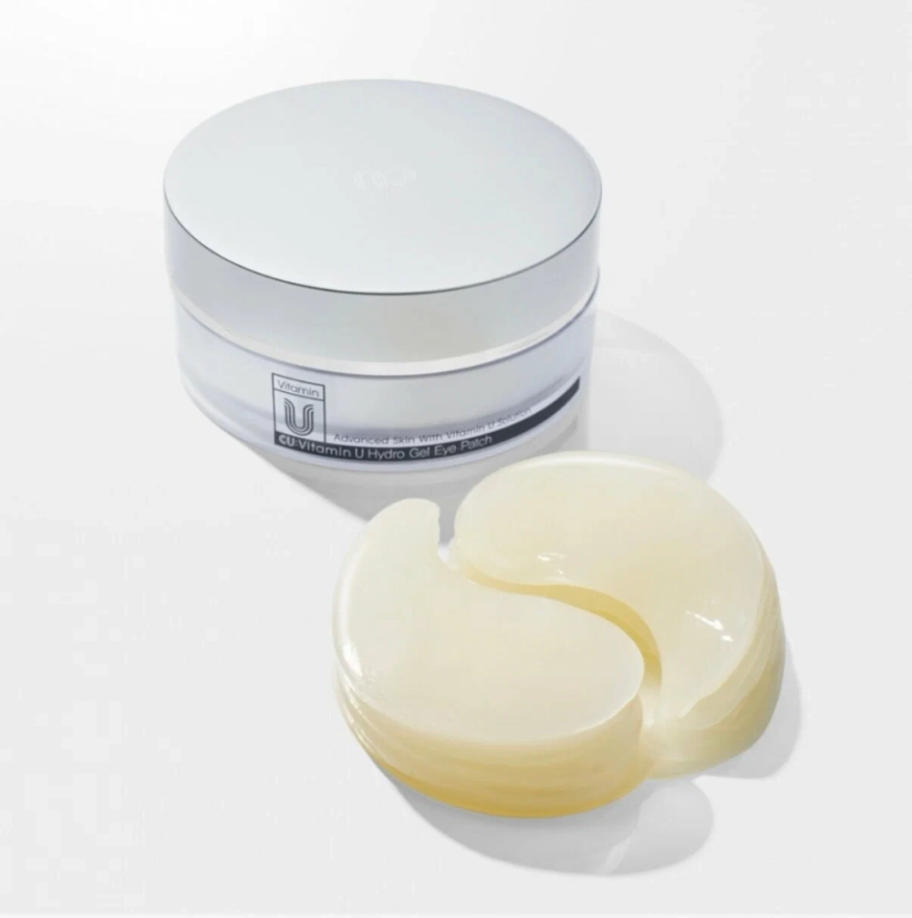 CUSKIN CU: Vitamin U Hydro Gel Eye Patch гидрогелевые патчи с витамином U и пептидами