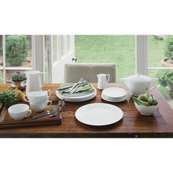 Wedgwood Jasper Conran Белая глубокая тарелка 23 см 50191309593
