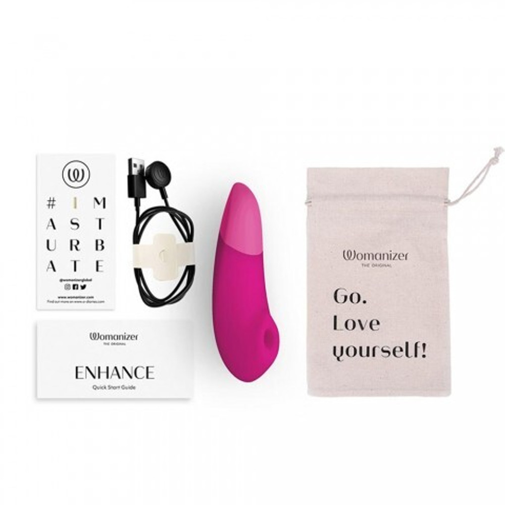 Бесконтактный клиторальный стимулятор Womanizer Enhance Vibrant Pink