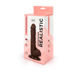 Коричневый реалистичный фаллоимитатор 19,5см Bior Toys Erowoman ER-30057-1