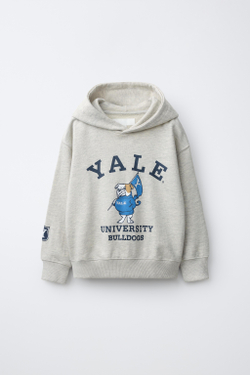 ZARA ХУДИ С ПРИНТОМ YALE™, СЕРЫЙ МЕЛАНЖ