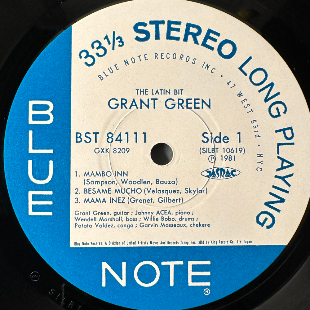 Grant Green ‎– The Latin Bit (Япония 1981г.)