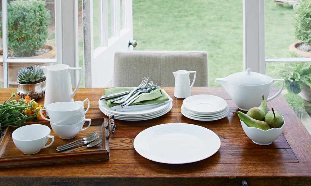 Wedgwood Десертная тарелка Jasper Conran White Strata 18 см 50191309582