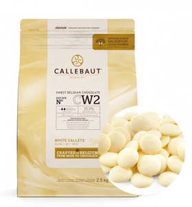 Шоколад белый Barry Callebaut в галетах 2,5 кг