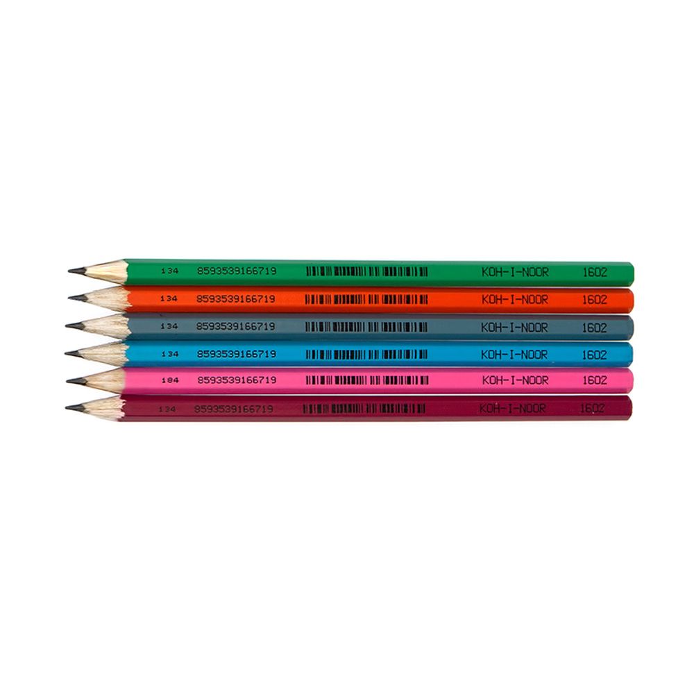 Карандаш чернографитный школьный HB, 12 шт, KOH-I-NOOR, 1602002015KSRV Карандаш чернографитный школьный HB, 12 шт, KOH-I-NOOR, 1602002015KSRV