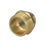Ниппель латунь никель переходной Ду 15х10 (1/2"х3/8") НР 9023 ГОСТ 32585-2013 Aquasfera 9023-02