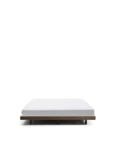 Основание кровати Norlen 160x200 см, темный орех