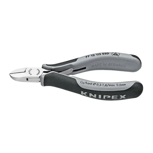 Кусачки боковые для электроники антистатические 115 мм Knipex 77 12 115 ESD