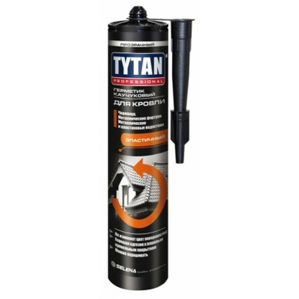 Tytan professional герметик каучуковый для кровли коричневый 310 мл