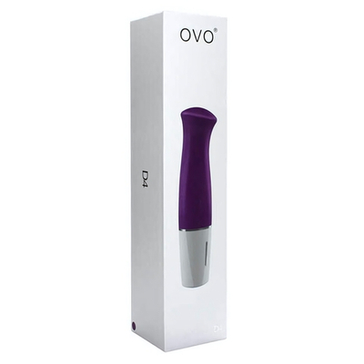 Силиконовый вибратор OVO для точки G (7 режимов) (Цвет: фиолетовый с белым)
