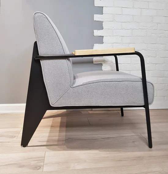 Кресло Fauteuil de Salon, серое