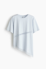 Футболка с кружевной лентой — стандартная длина - H&M
