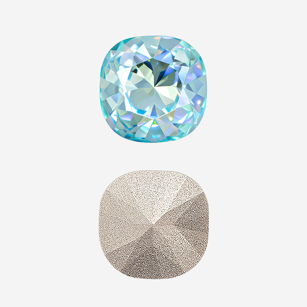 Кристалл Кушон (Сushion), оттенок "Опаловый Бриз"/"Opal Breeze", 12мм