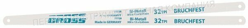 Биметаллическое полотна по металлу GROSS 77728