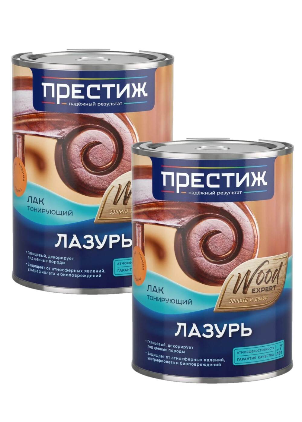 Набор Лак Лазурь, бесцветный 0,9 л 2 шт