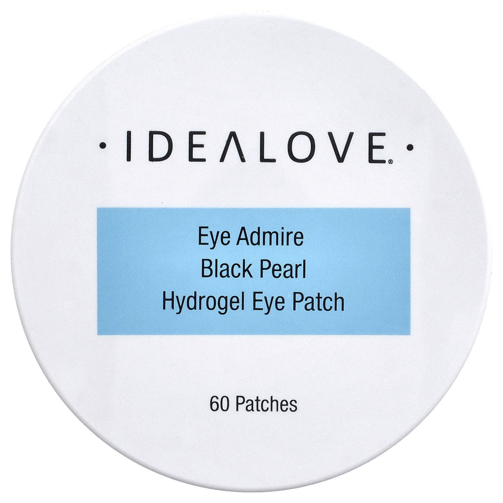 Idealove, Eye Admire, гидрогелевые патчи для глаз с чёрным жемчугом, 60 шт.