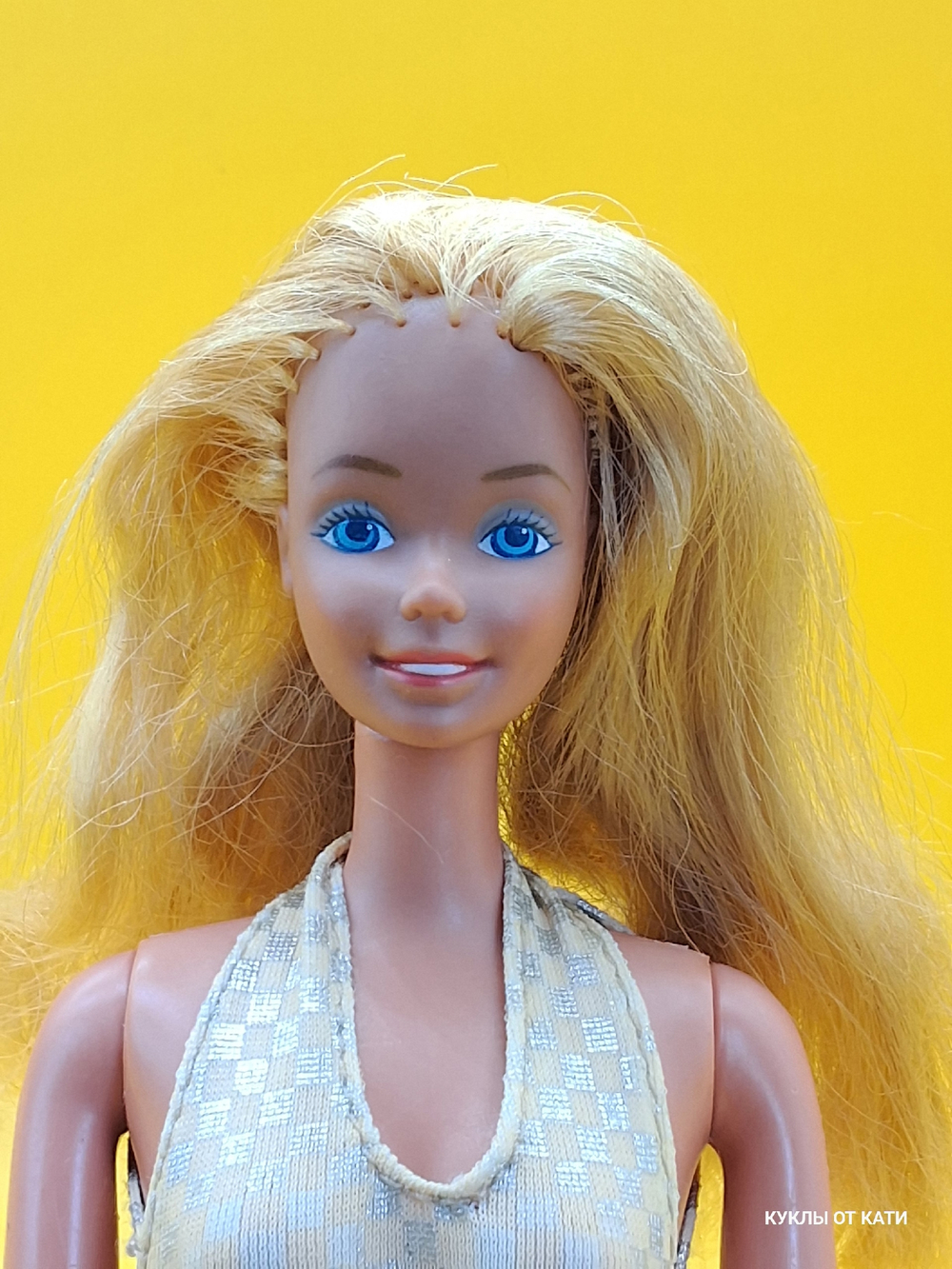 Кукла Барби винтаж Sun Gold Malibu Barbie 1983 годапод реставрацию 034633