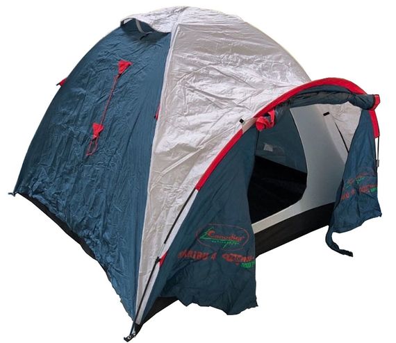 Палатка Canadian Camper KARIBU 4, цвет royal, вход.