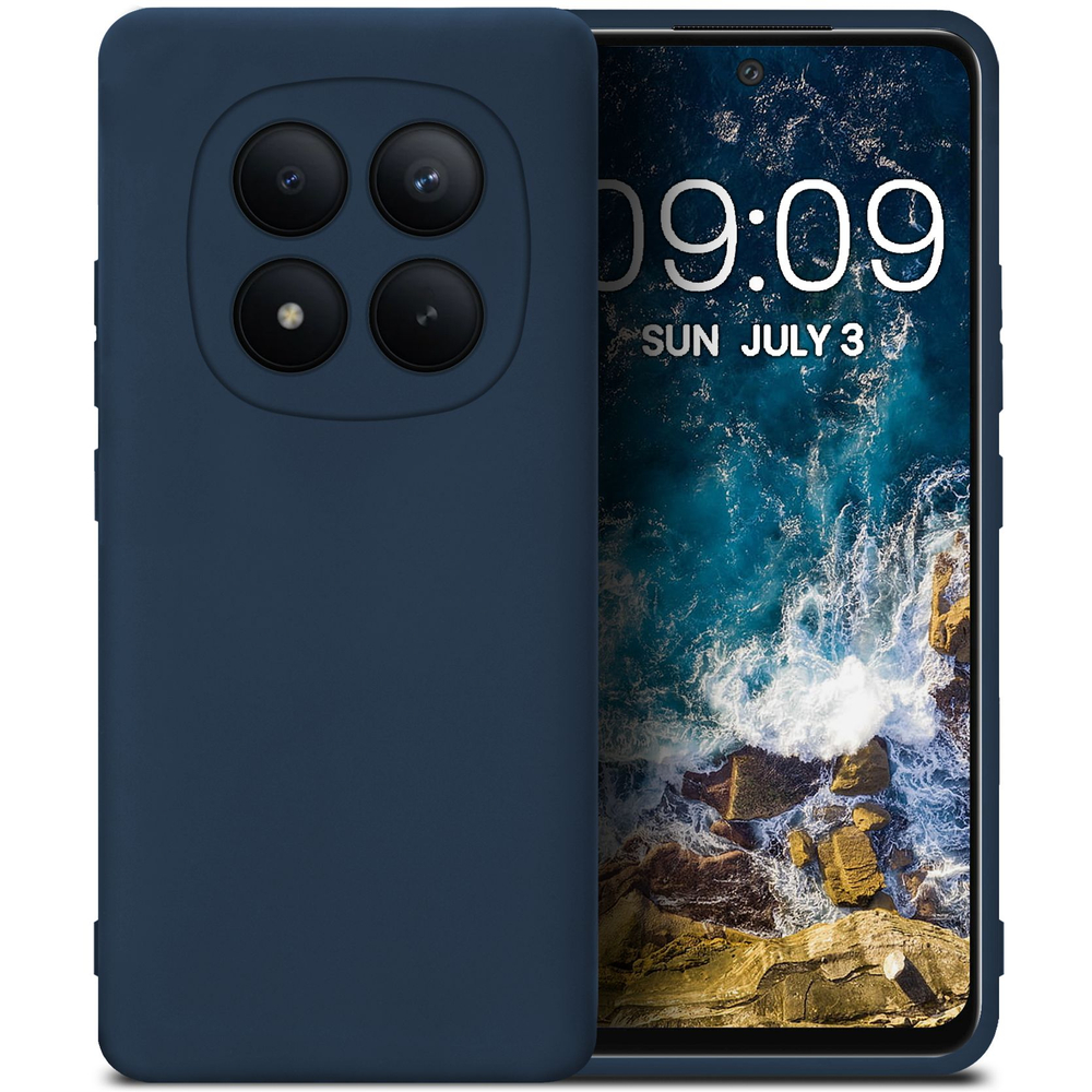 Мягкий Soft Touch чехол из силикона для RN 15 PRO+/POCO M8 PRO с бархатной подкладкой