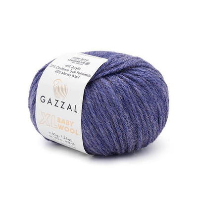 Пряжа GAZZAL Baby Wool Xl 50 гр. 100 м цвет 844 XL