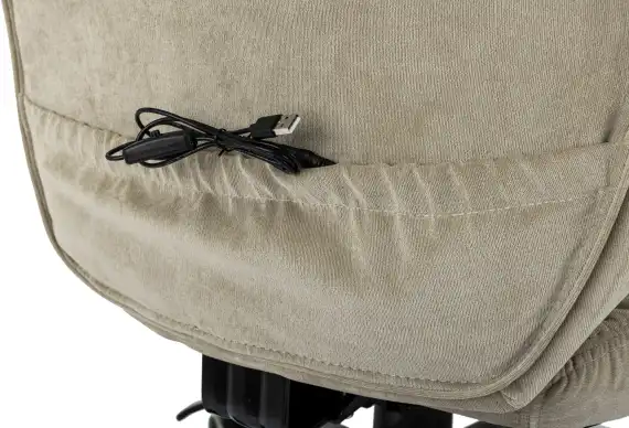Кресло руководителя Бюрократ T-9950MSG-F Fabric песочный Light-21 крестов. пластик подст.для ног