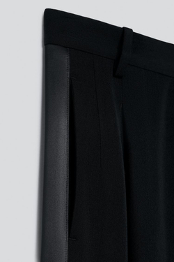 ZARA X BAISI GUADAGNINO КОСТЮМНЫЕ БРЮКИ, ЧЕРНЫЙ