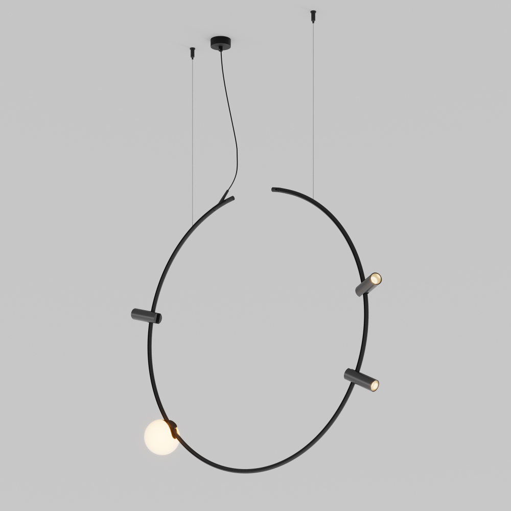 Шинопровод Maytoni Arity подвесной круглый D800мм вертикальный TRX233-RV-D800-B