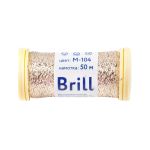 Мулине Gamma металлик M 5 мотков по 50 метров, M-104 под св.золото, Gamma BRILL