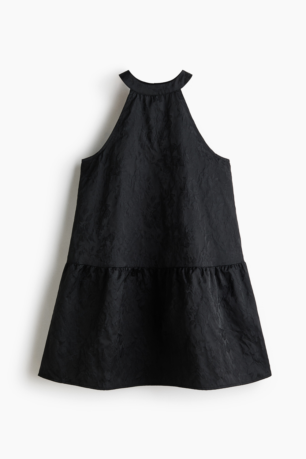 Платье из жаккарда со сборками - H&M