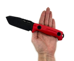 Нож ULTRAS Black Stonewash, Red, NCC030-BSW/RD