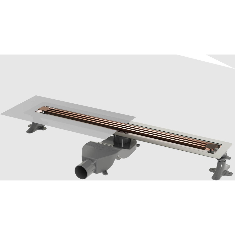 Душевой лоток Boheme B&T INFINITY 80см 981-80-CB нержавеющая сталь COPPER BRUSHED