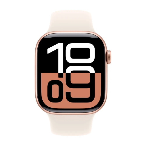 Умные часы Apple Watch Series 10 GPS, 42mm, Rose Gold Aluminium Case with Sport Band M/L, Light Blush (Розовый)