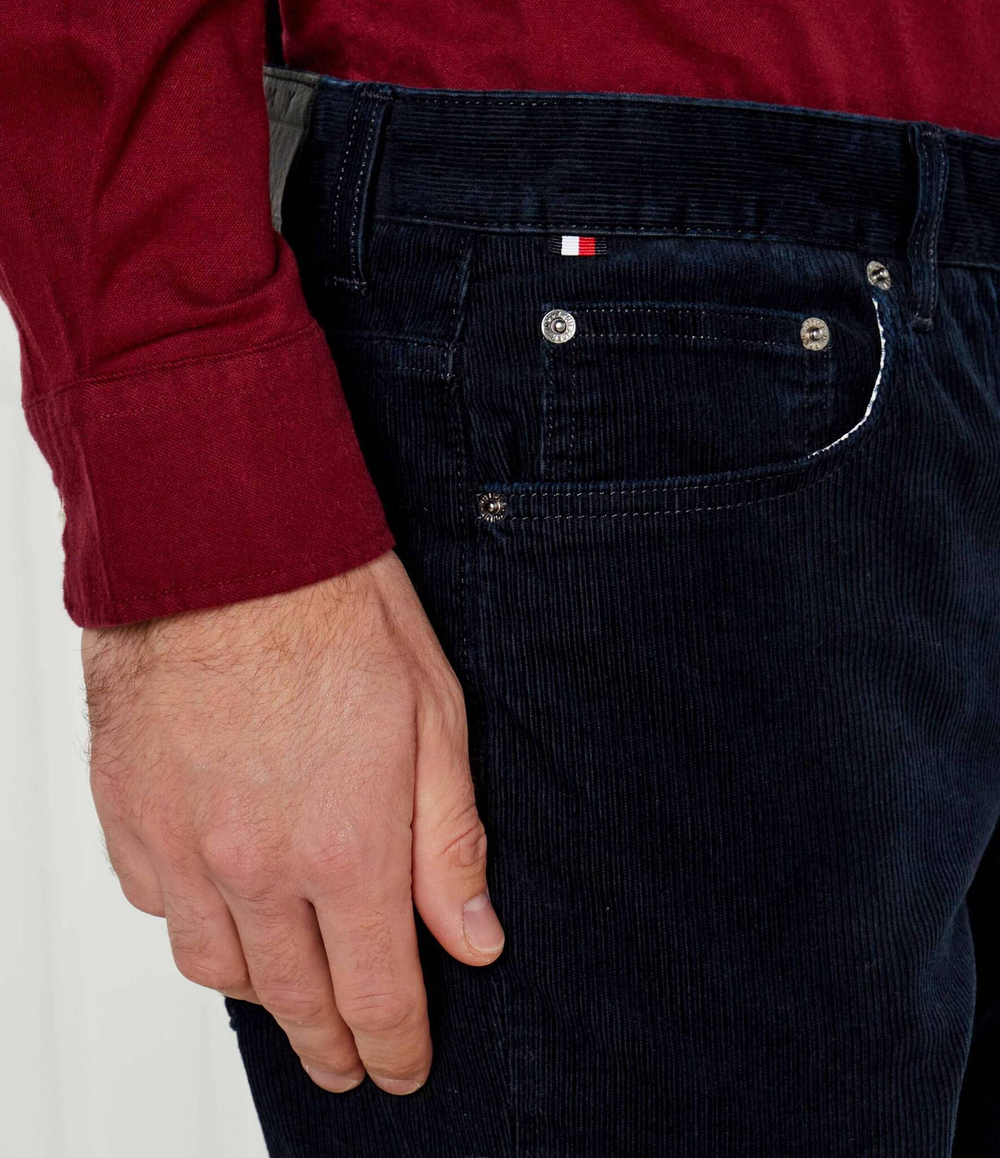 Вельветовые штаны Denton Tommy Hilfiger - темно-синий(MW0MW36696)