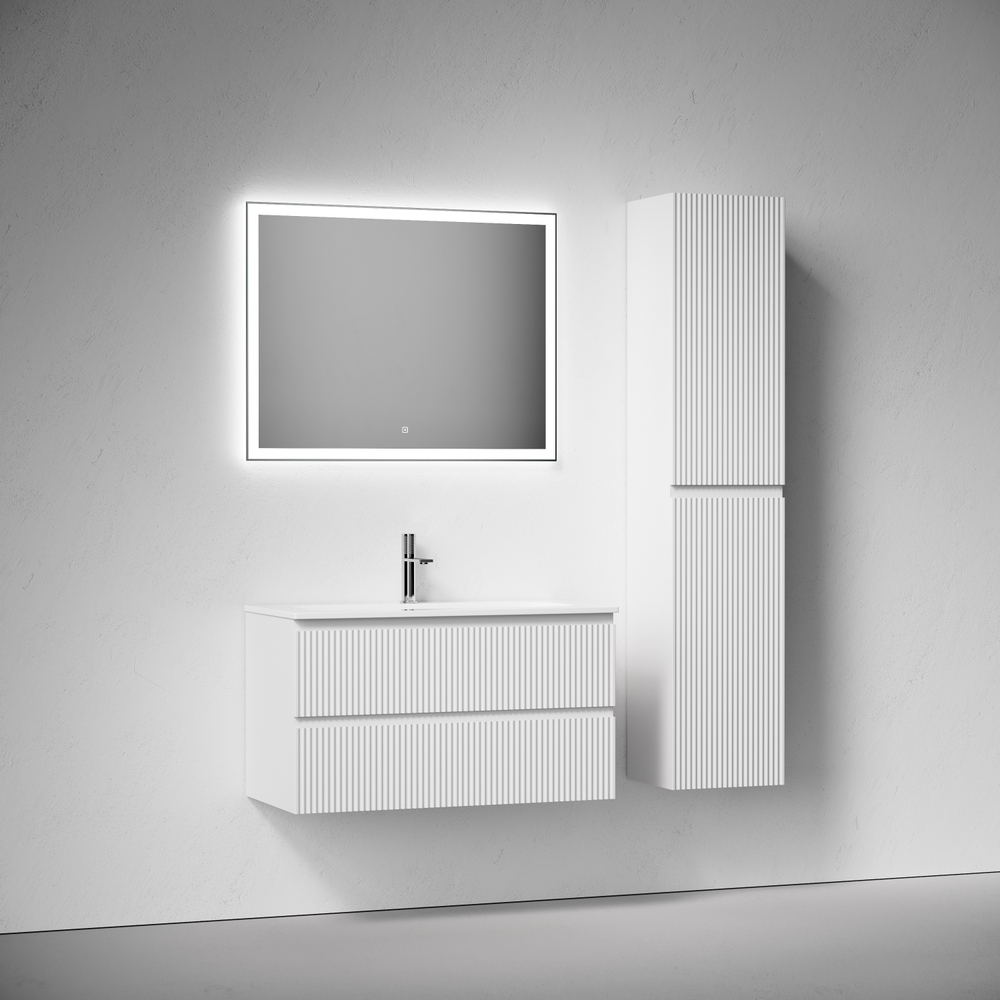 Тумба подвесная Sancos Snob R c двумя ящиками 890х445х500, Bianco, SNR90W, арт. SNR90W