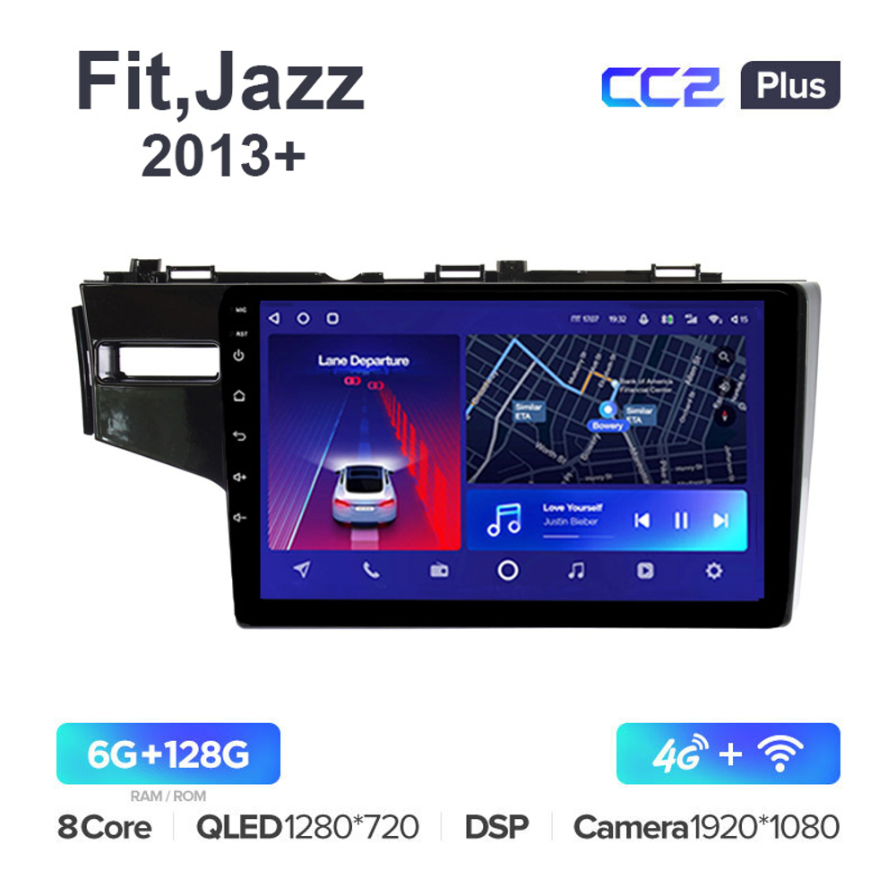 Teyes CC2 Plus 10,2"для Honda Fit, Jazz 2013+