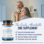 SMNutrition, Хелатный глицинат цинка, 120 капсул